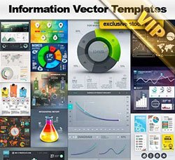 信息数据图表：Information Vector Templates